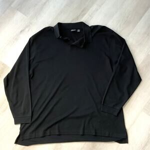 Jos A Bank Black Travelers Collection Mens Size 3XB Collared Long Sleeve Shirt